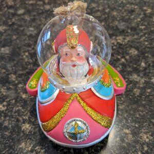 Gisela Graham Santa Spaceship Christmas Ornament Great Condition